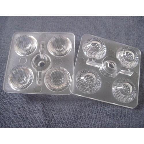 #RFSJ-37 High quality led lens, 3030 lens, Size: 37X37X6.3mm, Degree: 30 , Bead surface, PMMA