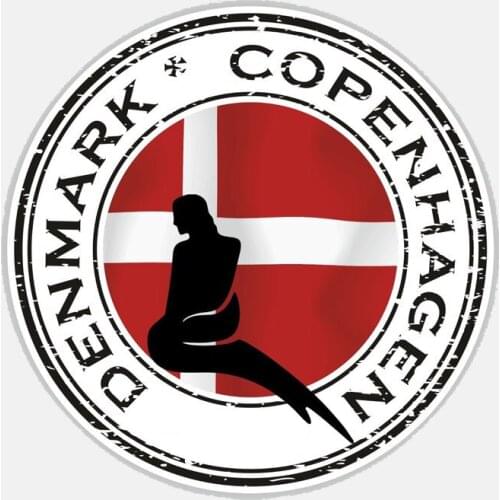 Denmark Copenhagen Round Accessories Vinyl PVC Armband stickers Decal Clothing stickers