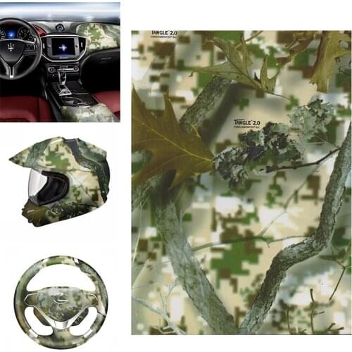 1pc x Leaves Style Hydrographic Film Water Transfer Printing Film PVA Hydro Dip Green