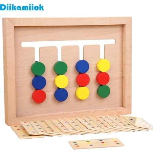 Hot New Baby Montessori Educational Wooden Toys for Children Color and Shape Matching Game Logical Thinking Trainin Learning Toy