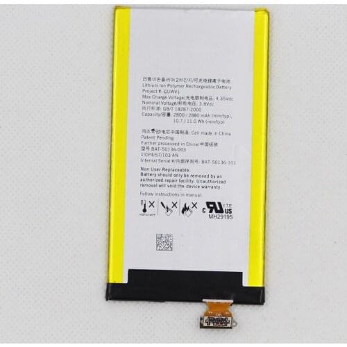 ISUNOO 5pcs/lot Mobile Phone Battery BAT-50136-003 For BlackBerry Z30 2800mah Replacement Internal Phone Battery with Gift