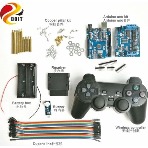 Wireless Controller kit for Smart Robot Tank Car Chassis with UNO R3 Board, Active Buzzer Arduino Starter Kit