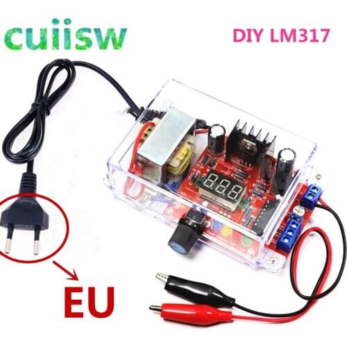 DIY Kit LM317 Adjustable Regulated Voltage 220V to 1.25V-12.5V Step-down Power Supply Module PCB Board Electronic kits