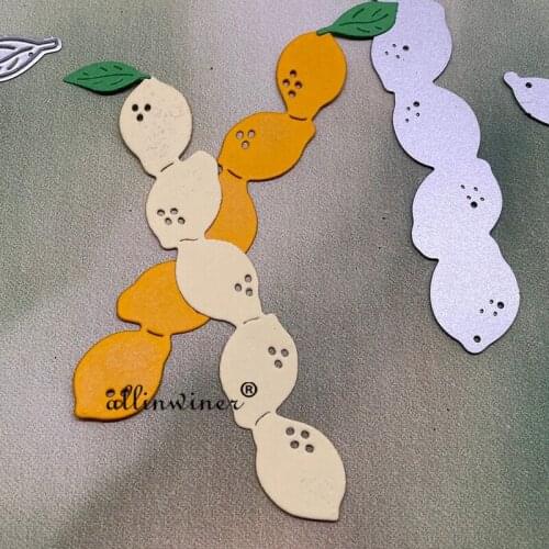 Lemon strips decoration Metal Cutting Dies Stencils Die Cut for DIY Scrapbooking Album Paper Card Embossing
