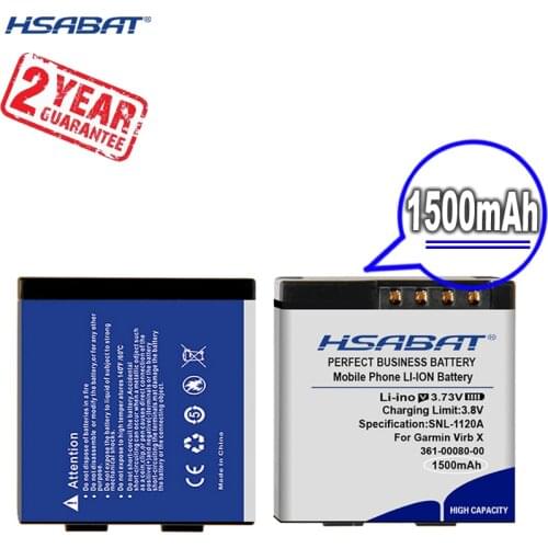New Arrival [ HSABAT ] 1500mAh 361-00080-00 010-12256-01 Replacement Battery for Garmin Virb X Compact VIRB XE Action Camera