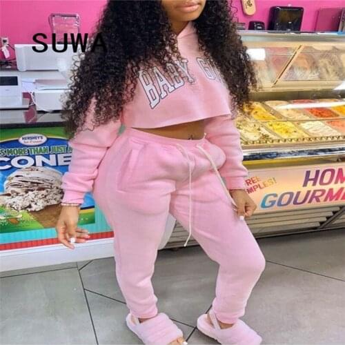 New Fashion Long-Sleeved Sports Casual Suit Print Casual Tracksuit 2 Pieces Set Sweatshirts Pullover Hoodie Suit Outfits Women