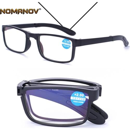 2 Pairs TR90 Comfortable Folding Portable Ultralight Anti-fatigue Men Women Reading Glasses +0.75 +1.25 +1.5 +2.00 +1.75 TO +4