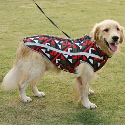 Large Dog Clothes Winter Waterproof Dog Coat Jacket Vest Poodle Bichon Samoyed Husky Golden Retriever Pet Clothing Dropshipping