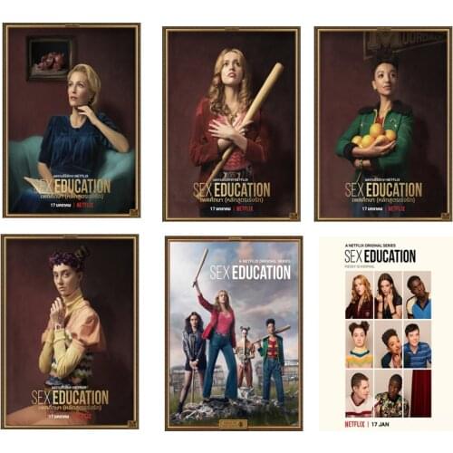 Sex education family mural poster for British pop drama comedy tv series poster 1 2 room decoration accessories