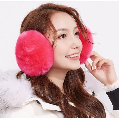 Plush Earmuffs Winter Big Hair Ball Unisex Warmth Outdoor Windproof Student Earmuffs Ear Warmer