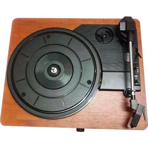 33 45 78 RPM Portable Retro Gramophone Vinyl Record Player Vintage Classic Turntable Phonograph with Built-in Stereo Speakers