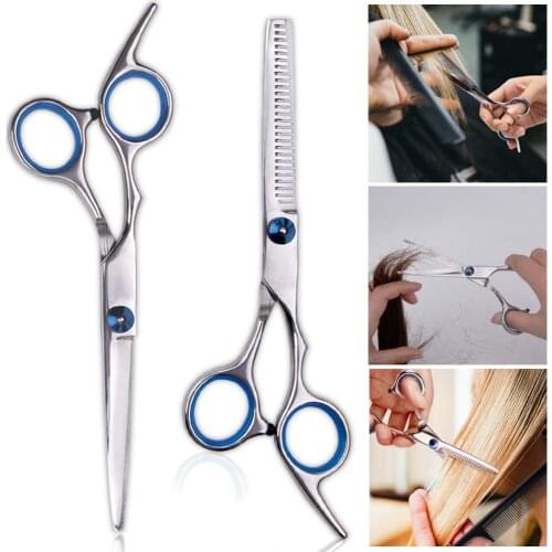 Professional Hairdressing Scissors 6 inch High Quality Stainless Steel Cut Hair Scissors Barber Thinning Shears moustache Tools