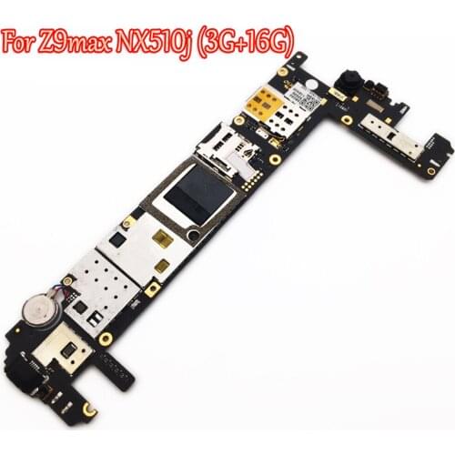 Tested Full Work Unlock Motherboard For ZTE nubia Z9 Max Z9MAX NX510J (3GB+16GB) Mainboard Logic Circuit Electronic Panel FPC