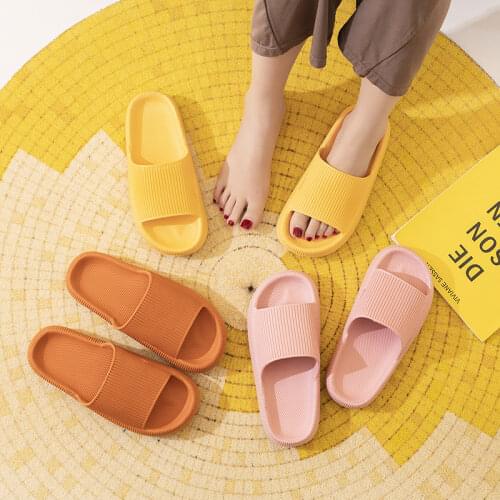 2021 Man Women Thick Platform Fashion Slippers Eva Soft Sole Slide Sandals Indoor Bathroom Anti-slip Women flip flop