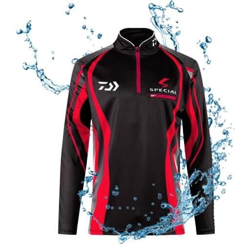 Daiwa Sports Outdoor Fishing Shirt Sunscreen Fishing Clothing Breathable Perspiration Ultra-thin Quick-drying Fishing Clothes