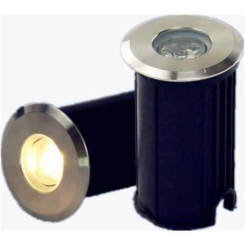 LED Underground Light 1*3W 5W 7W 9W DC12V or 85-265VAC IP68 Buried Recessed Floor Ground Path Landscape Lamp