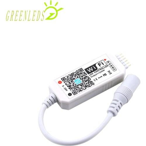LED RGBWW Color Mini WIFI Music Controller JM-MW-RGBWW DC5-28V WIFI Controller