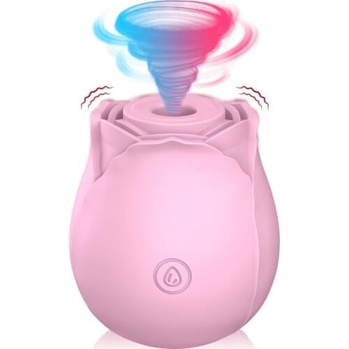 7 Vibration Modes Rose Vibrator Clitoral Sucking Egg Vaginal Stimulator Breast Nipple Massager Blowjob Oral Sex Toy for Women