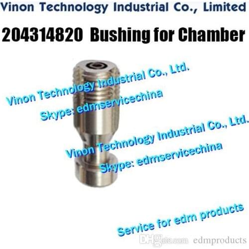204314820 edm Bushing for 104329700 Chamber. 100445225 Bushing for 104329690 for ROBOFIL 290,300,310,500 Pin with tube 431.482.0