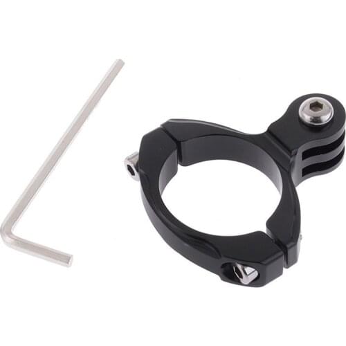 1pcs Bicycle Aluminum Bike Handlebar Bar Mount Clamp for Camera Hero 4 3+ 3 2 1 Aluminum Motorcycle Bracket Holder