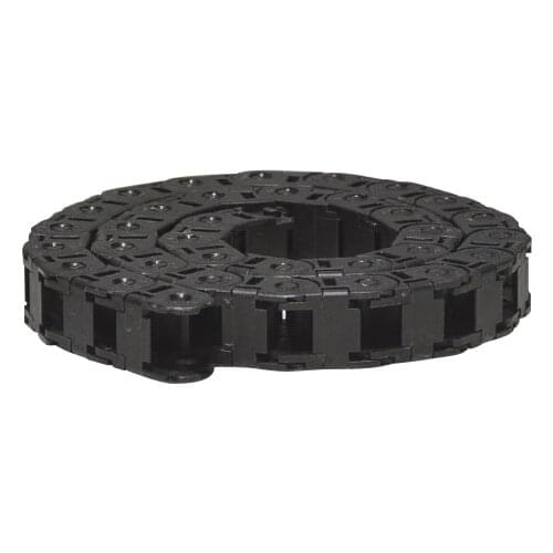 1pcs bridge type can open plastic 18mmx18mm drag chain with end connectors length 1000mm engraving machine cable for CNC router