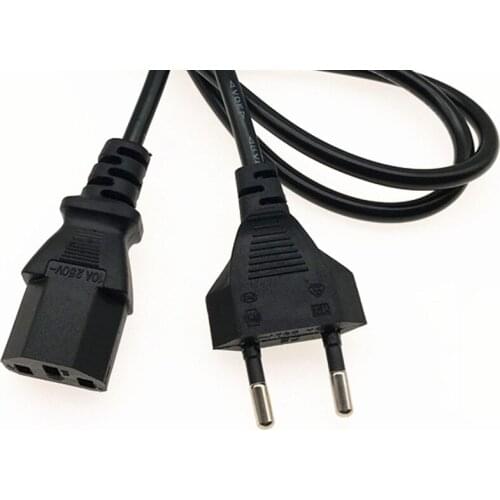 1pcs EU Plug AC Power Cord Cable 1.2m 120cm 3 plug contacts LED light 2835 5050 power adapter EU plug cable Charging line