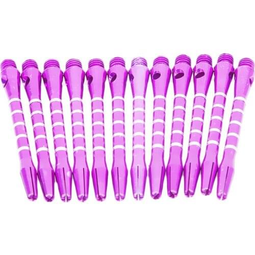 12pcs/lot Outdoor Darts Soft Tip Sports Of Aluminum Dart Shafts Alu Entertainment Alloy Metal Stems Rod Freccette Drop Shipping