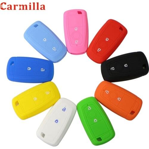 2 Button Silicone Rubber Key Fob Cover Case Set Hood for Ford EcoSport 2018 2019 Keyless Remote Protect Skin Cap Accessories