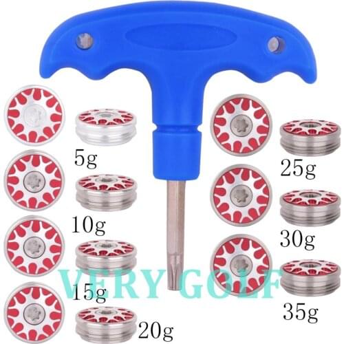 2pcs Red Stroke Lab & O-Works Putter Golf Weight Screw Golf Club Replacement Weight 5g/10g/15g/20g/25g/30g/35g for Choose
