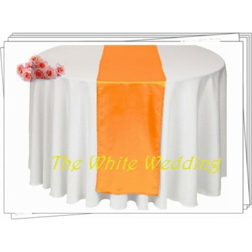 20 BRUNT ORANGE Table Tunners for Wedding Runner Table Wedding Decorations Wedding Satin Table Runners FREE SHIPPING