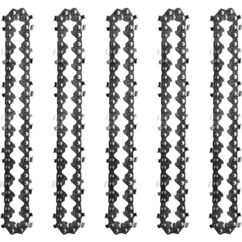 4 Inch Mini Steel Chainsaw Chain Electric Pruning Saw Accessory Garden Tool Replacement