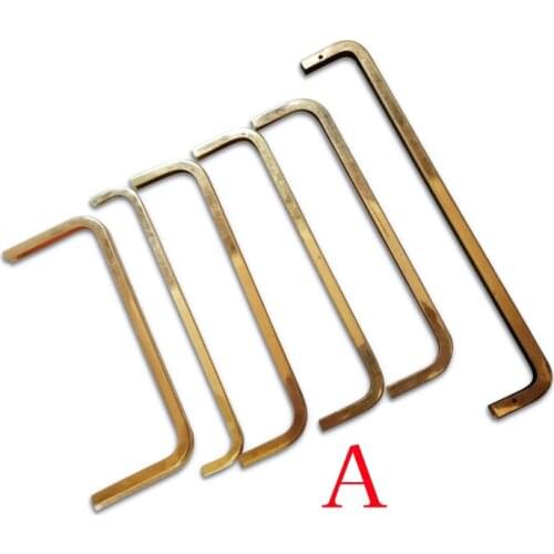 6Pcs Metal Corner Screws Clip Edges Protector Gold Color Purse Decoration Corners DIY Leather Crafts Accessories