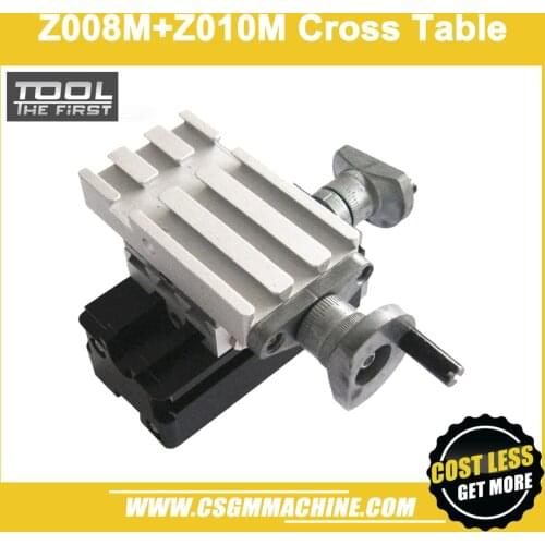 Free Shipping!/Z008M+Z010M Cross Table/X Axis 125mm/Y Axis 32mm Metal Cross Slider for The First Tool