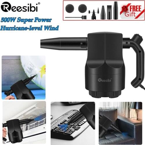 500W Cordless Air Duster Compressed Air Blower Vacuum Cleaner For Computer Laptop Keyboard Electronics Cleaning For Car Sofa Pet
