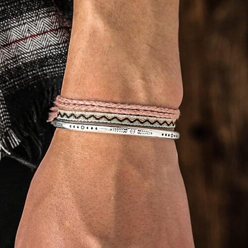 925 Silver Plated Personality Jewelry Bracelet & Bangle Tibetan Tassel Knot Rope New Fashion Party Gift Dropshiping
