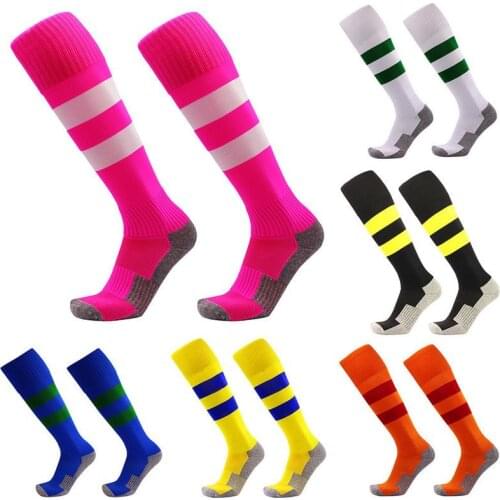 Keptfeet Children Adult Football Socks 5 Colors Baseball Soccer Knee Socks Long Stockings Men Over Knee High Sock