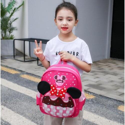 Disney Baby Children Schoolbag For Kindergarten Cartoon Mickey Minnie Kids Cute Backpack Fashion Kids School Bookbag Mickey bag