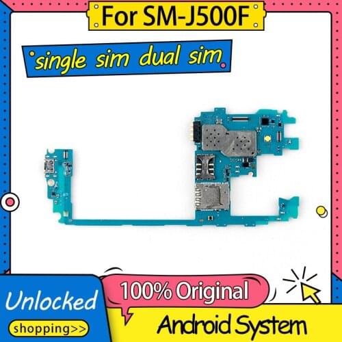 Europe Version 100% Unlocked For Samsung Galaxy J5 J500F Motherboard 1SIM/2SIM For Samsung Galaxy J5 J500F Mainboard With Chips