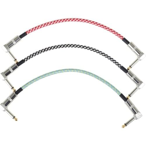 Guitar Effect Pedal Connection Line Cable Weaving 3 pieces