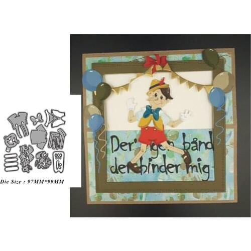 Cowboy Metal Cutting Die Mould Scrapbook Die Embossing DIY Handicraft Paper Card Photo Album 2021 New