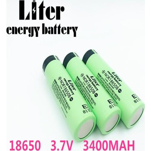 Liter energy battery 100% original 18650 3400mAh battery NOR18650B 3.7 V lithium-ion Rechargebale battery