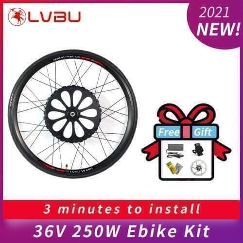 Lvbu Wheel BX20D Cheap Brushless Hub Motor Electric Bicycle Conversion Kit 250W 350w 500w