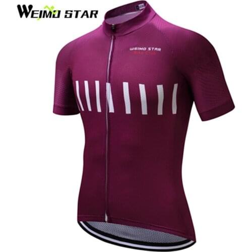 WEIMOSTAR Men Cycling Jersey Short Sleeve Breathable Ropa Ciclismo Outdoor Polyester Summer Sportwear Clothing S-3XL Quick-dry