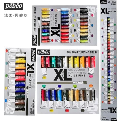Pebeo XL Studio 40/30/20/10 Colors 20ML Tube Oil Paint Sets Professional for Artist Drawing Color Art Supplies