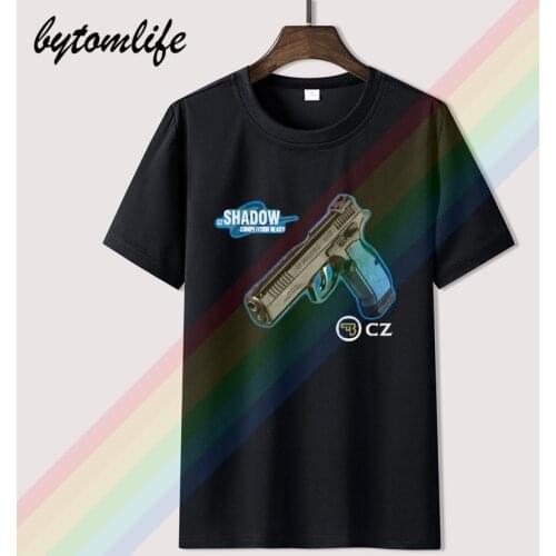 NEW POPULAR CZ 75 Shadow 2 Mens T-Shirt Tee New Model Design CZ NEW 2019 DESIGN