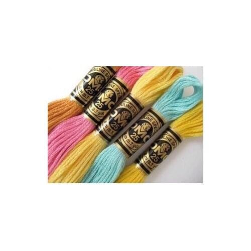 Oneroom Original DMC Thread Embroidery Cross Stitch Floss Thread 8.7 Yard Long 6 Strands cross stitch skeins