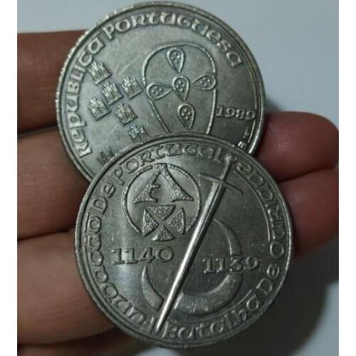 36mm Portugal 1989,100% Real Genuine Comemorative Coin,Original Collection