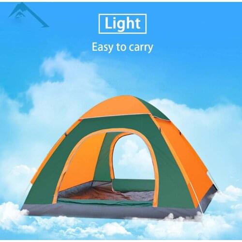 3-4 Person Ultralight Outdoor Tent Automatic Pop Up Sunscreen Breathable Family Camping Hiking Accessories Large Space Waterproo