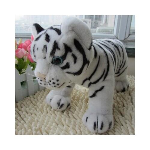 Lovely simulation white tiger toy plush high quality standing tiger doll gift about 30cm 2808