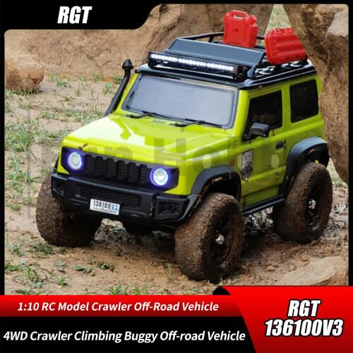 RGT 1/10 4WD Crawler Climbing Buggy Off-road Vehicle RC Remote Control Model Car 136100V3 For Kids Adult Toy Gifts